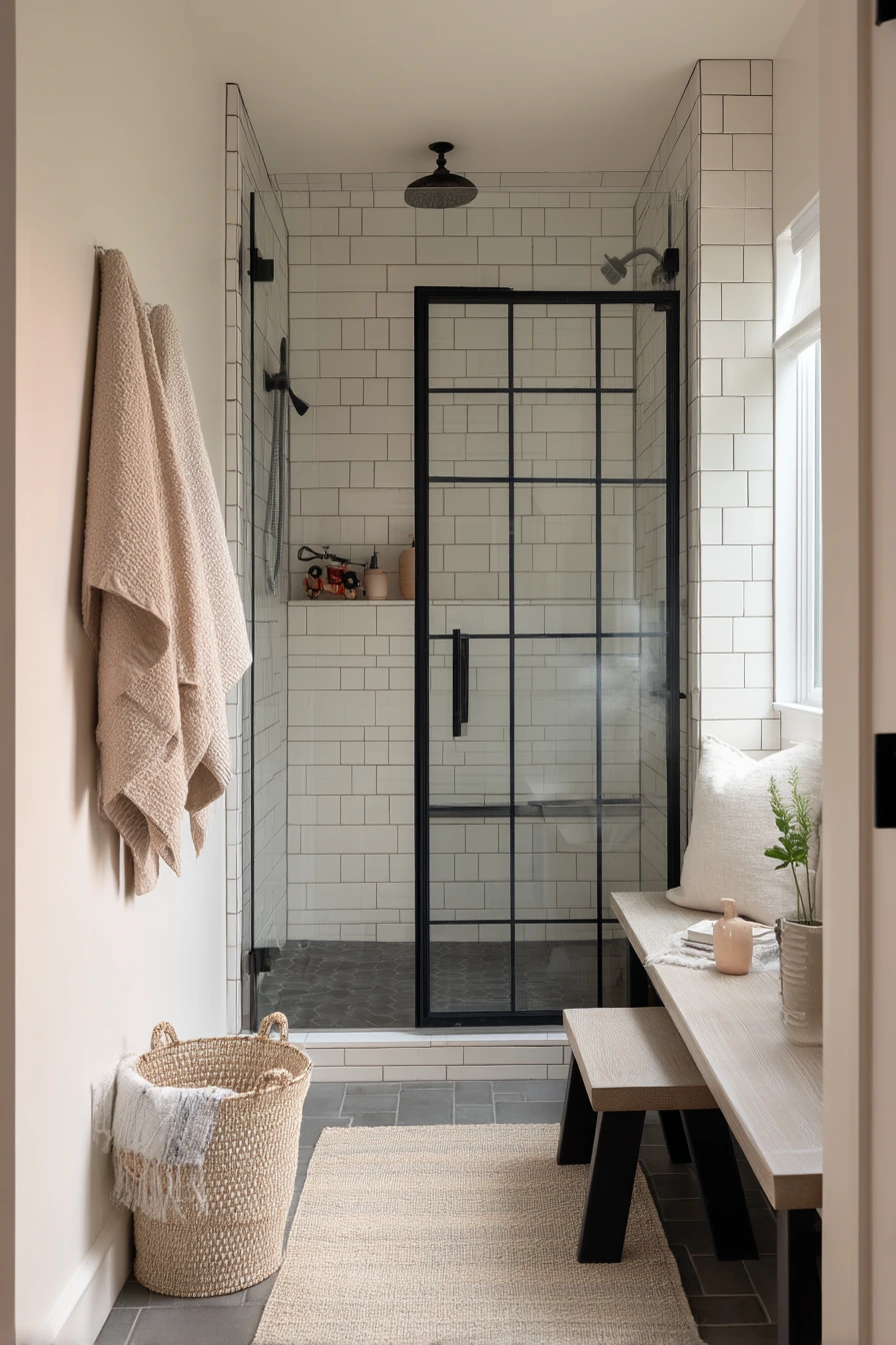 standing shower bathroom ideas 12