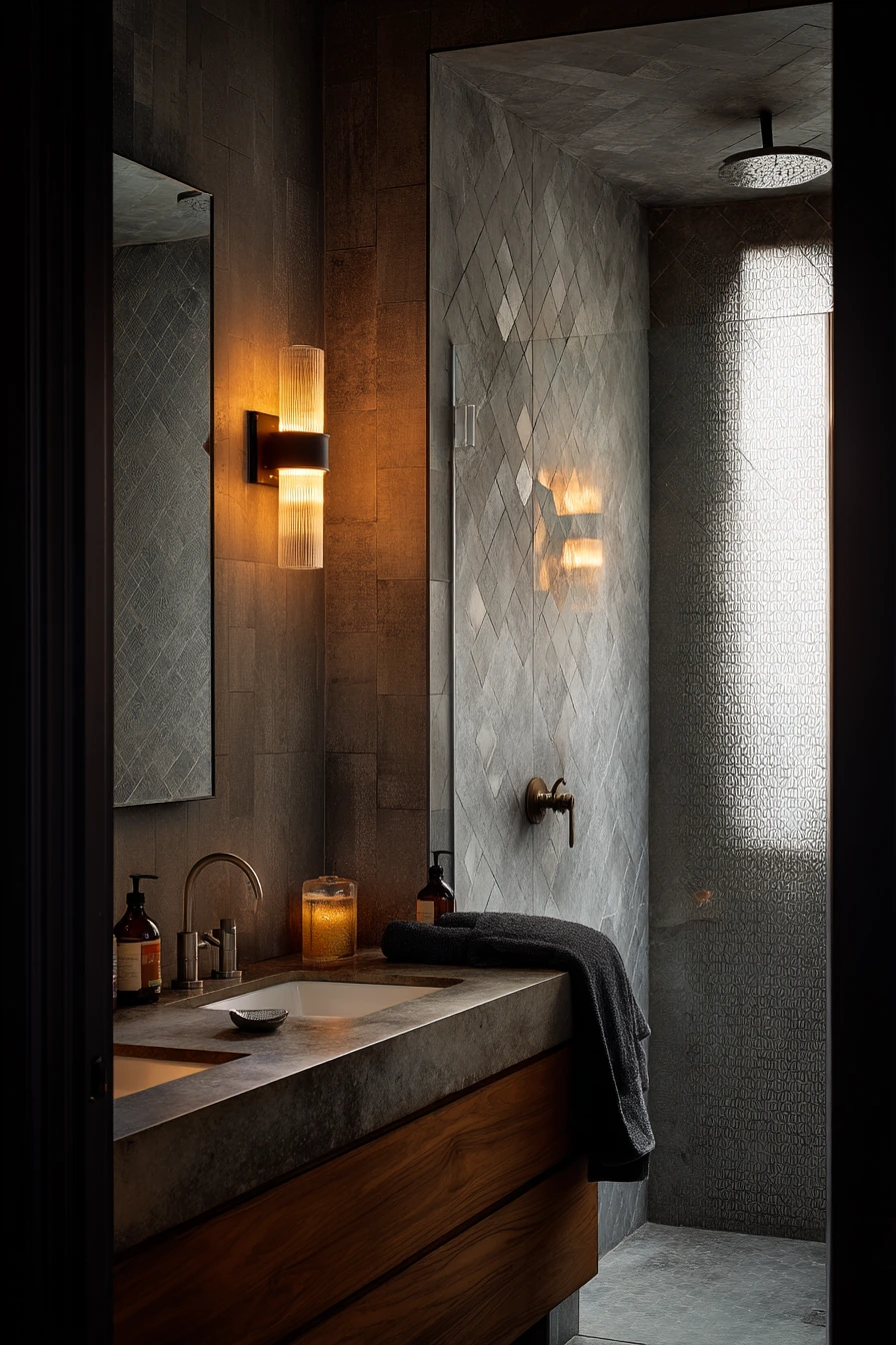 standing shower bathroom ideas 13