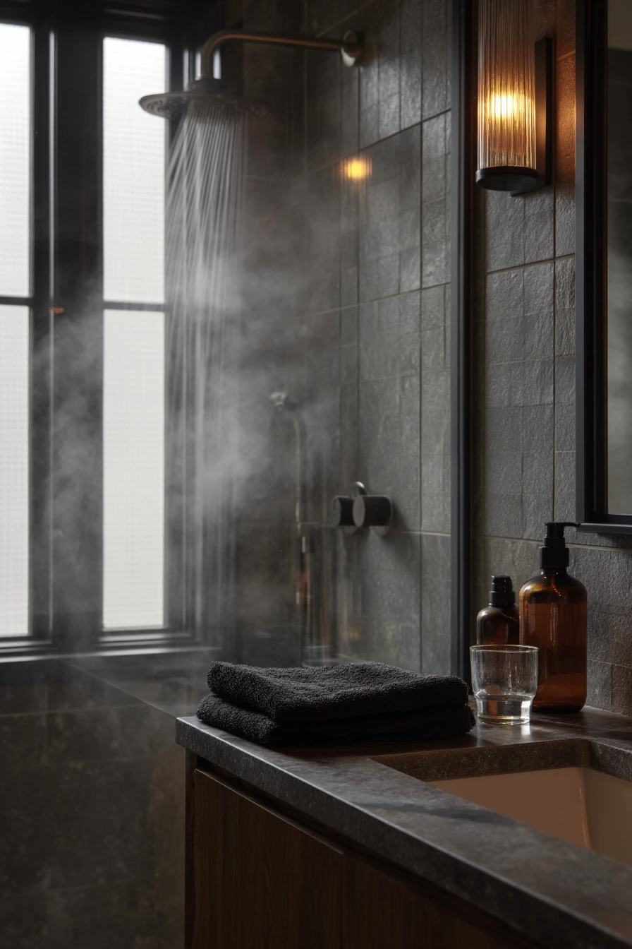 standing shower bathroom ideas 15
