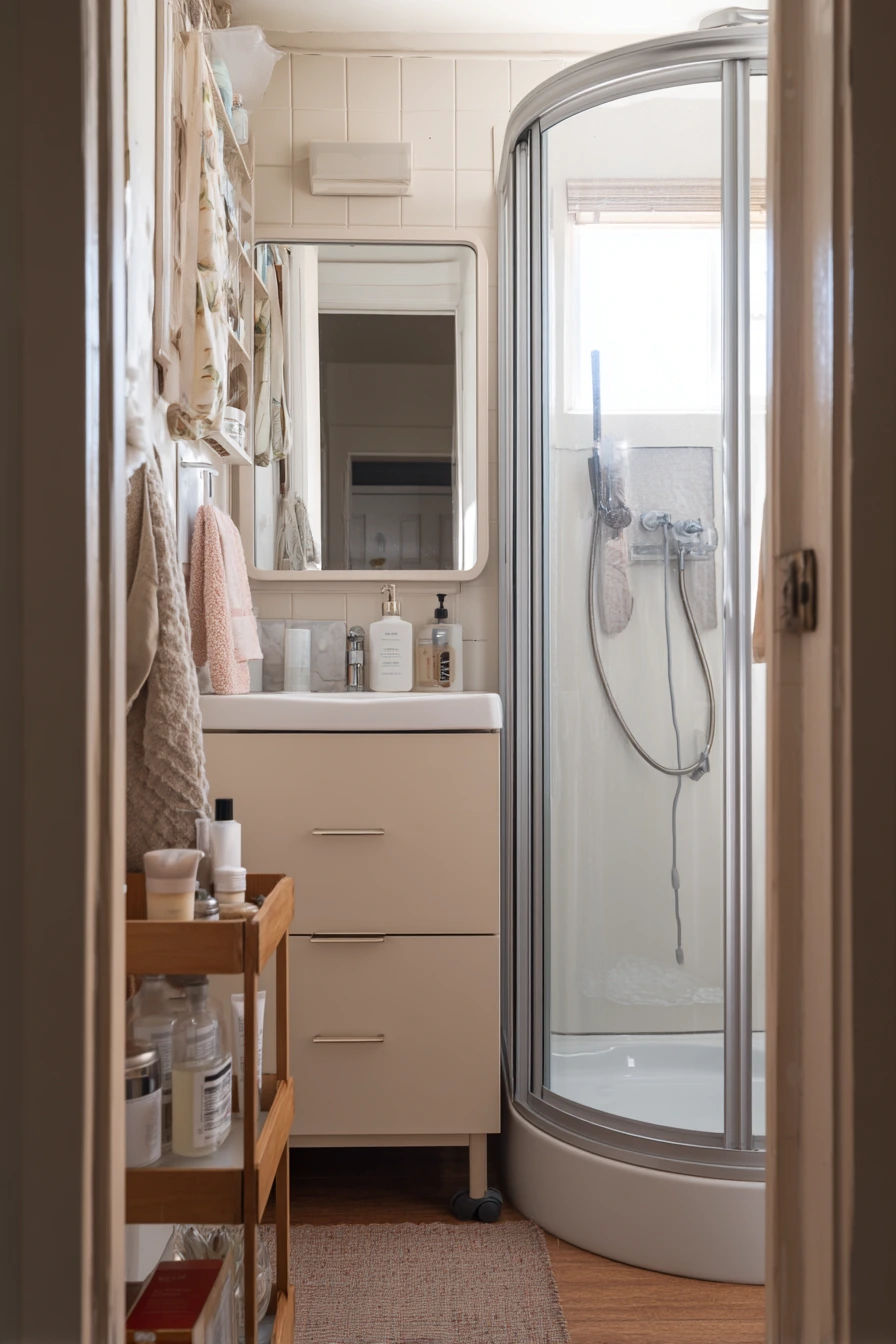standing shower bathroom ideas 21