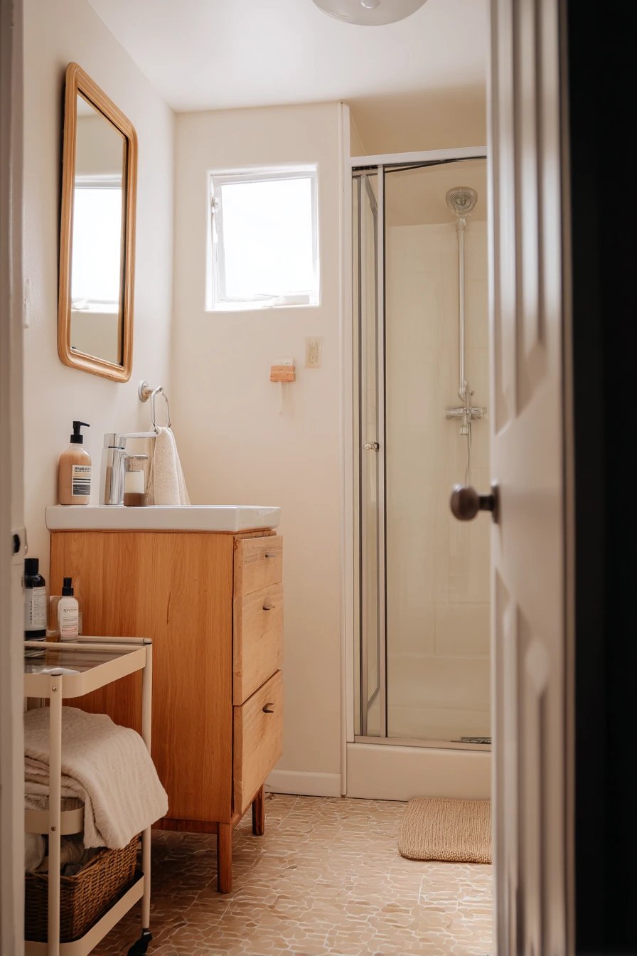 standing shower bathroom ideas 23