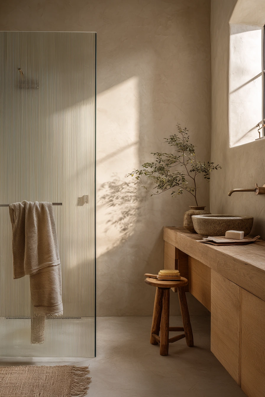 standing shower bathroom ideas 25