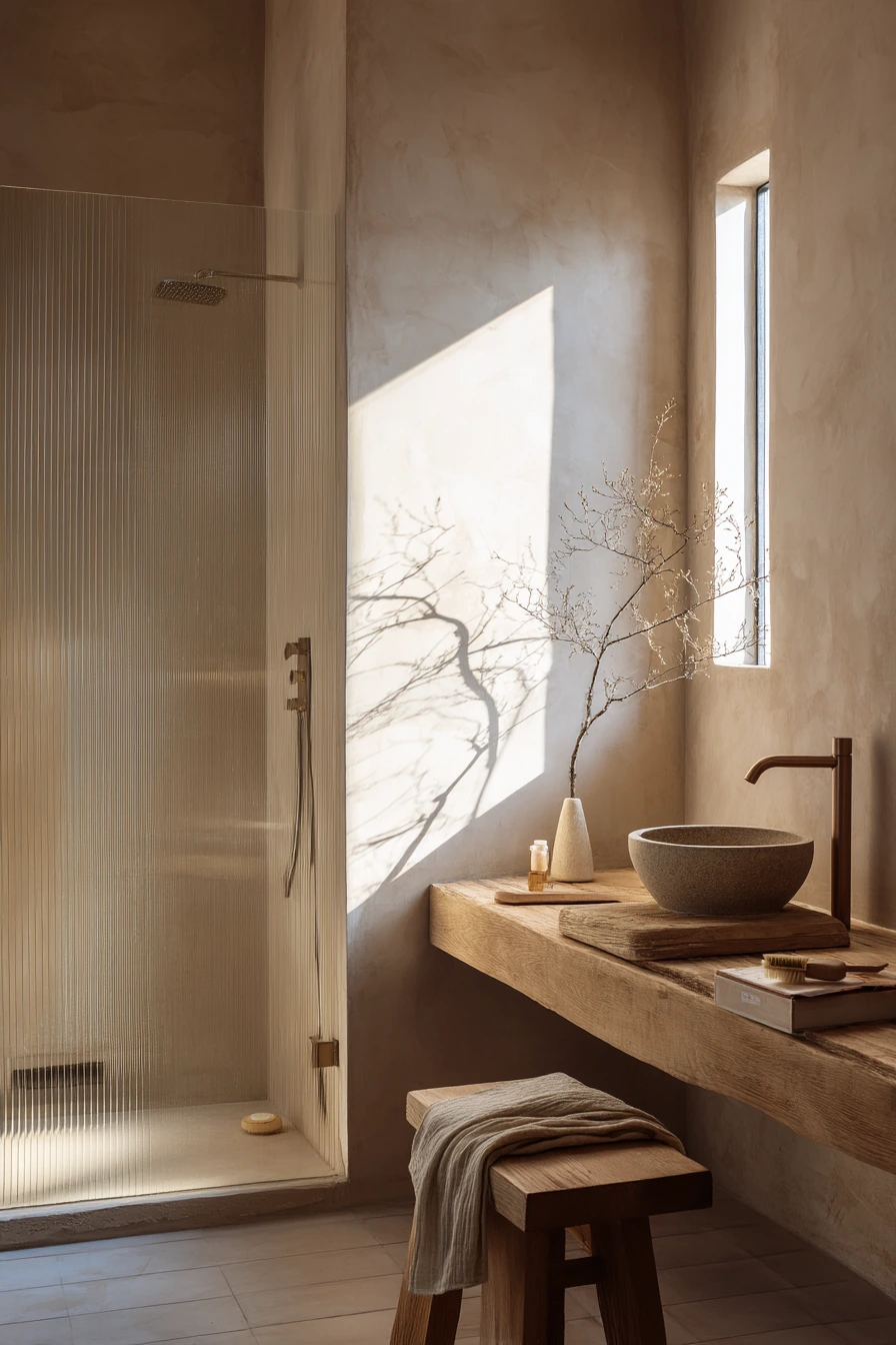 standing shower bathroom ideas 26