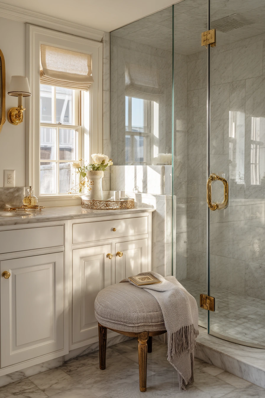 standing shower bathroom ideas 29