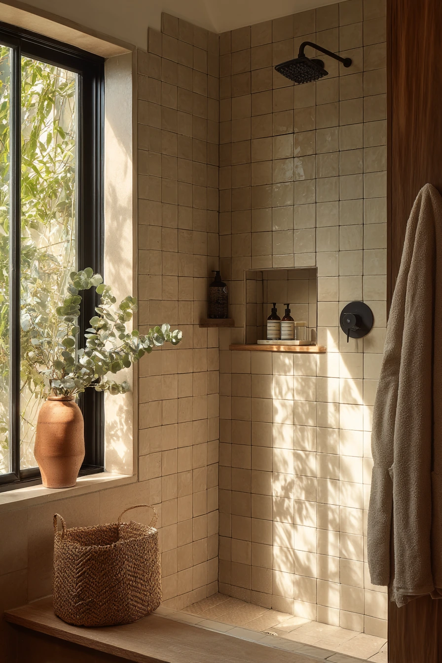 standing shower bathroom ideas 36