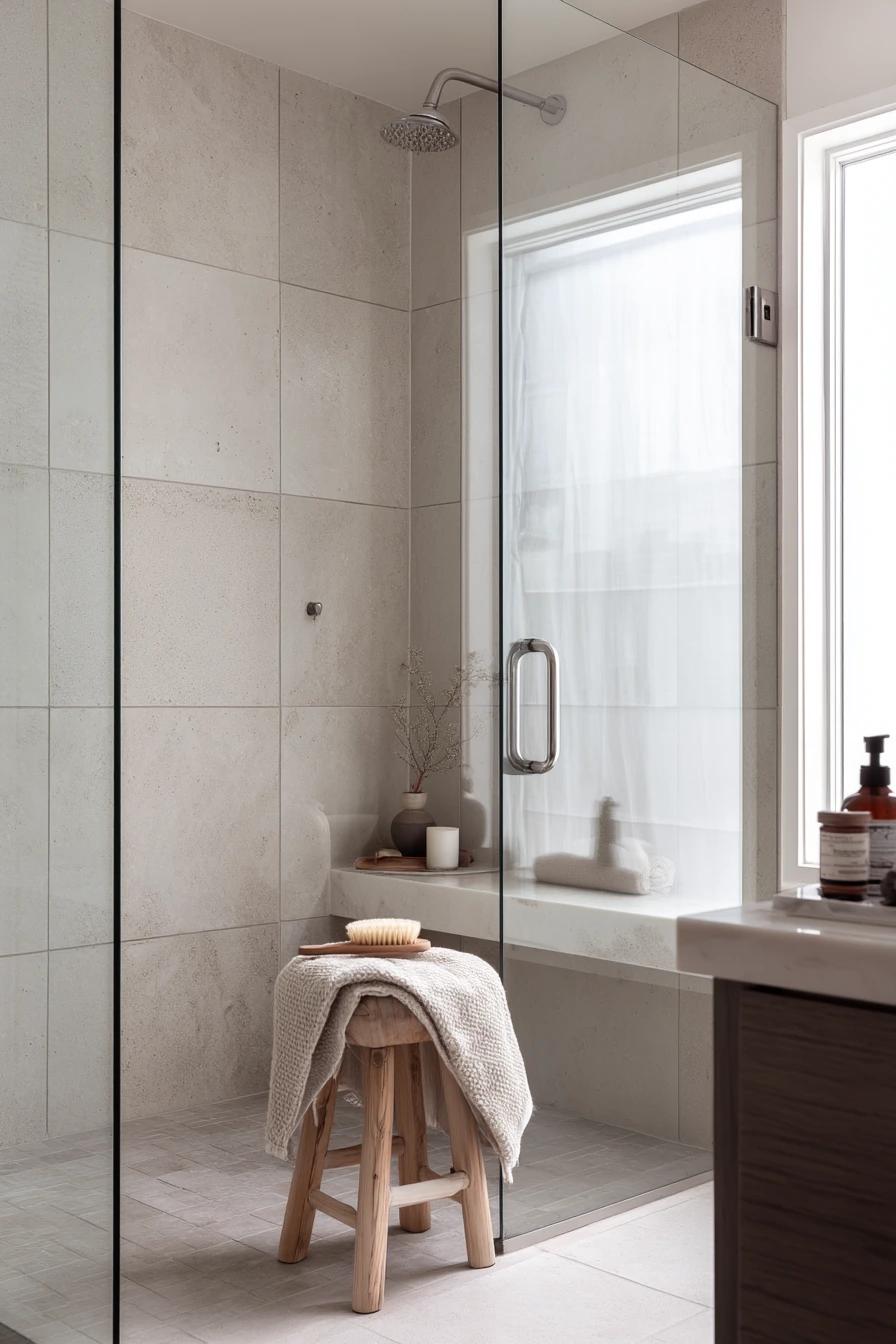 standing shower bathroom ideas 5