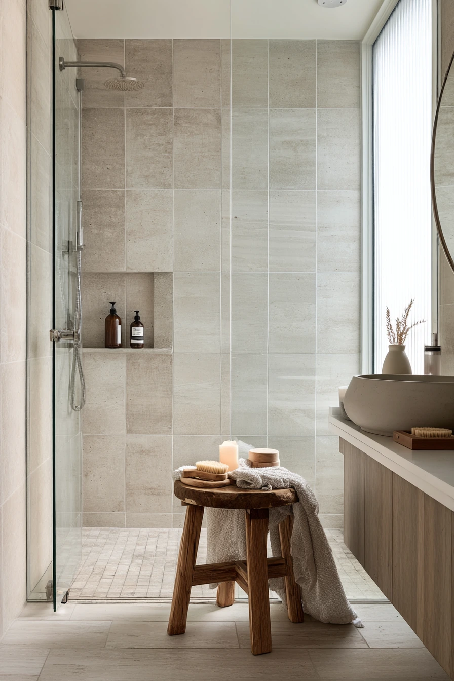 standing shower bathroom ideas 8