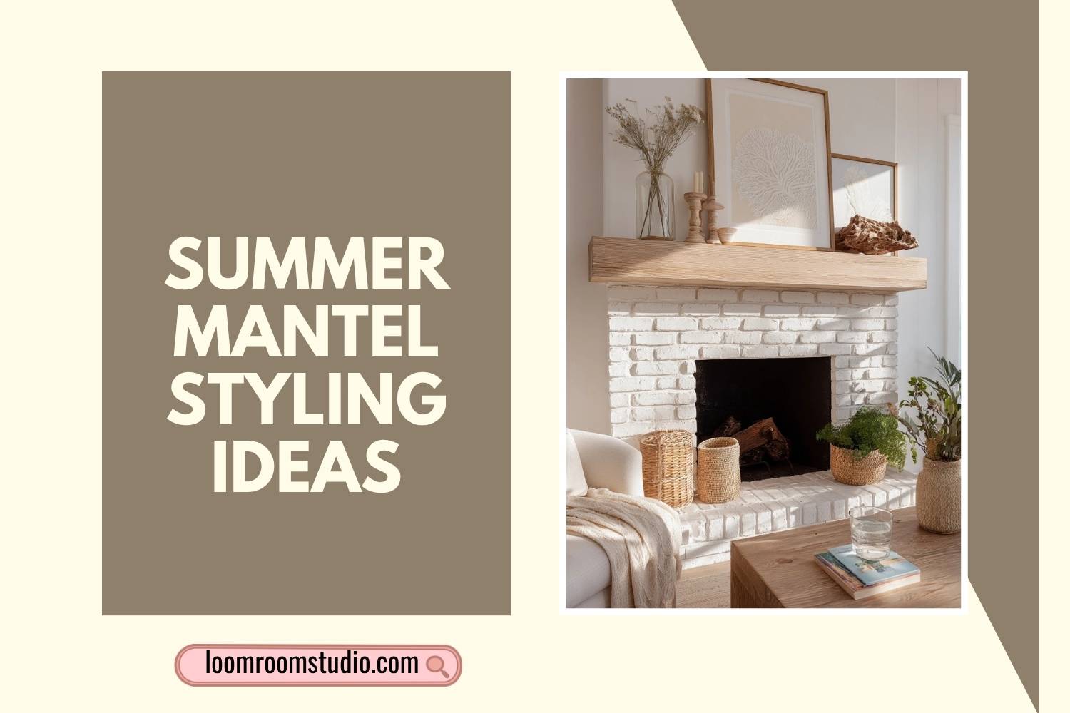 summer mantel styling ideas
