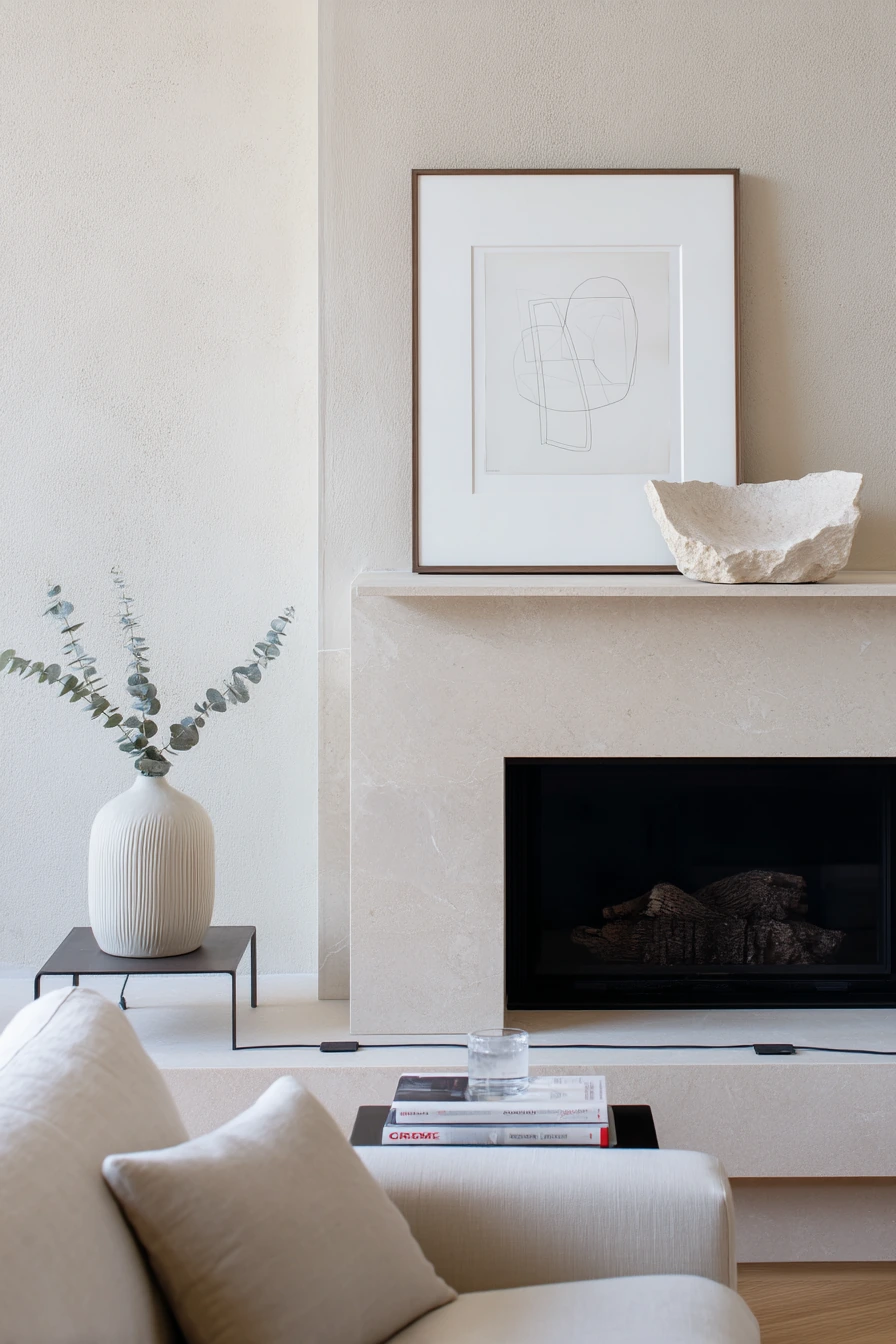 summer mantel styling ideas 14