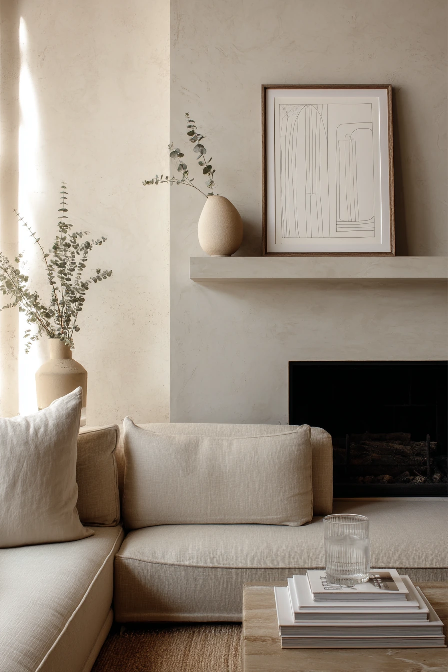 summer mantel styling ideas 16
