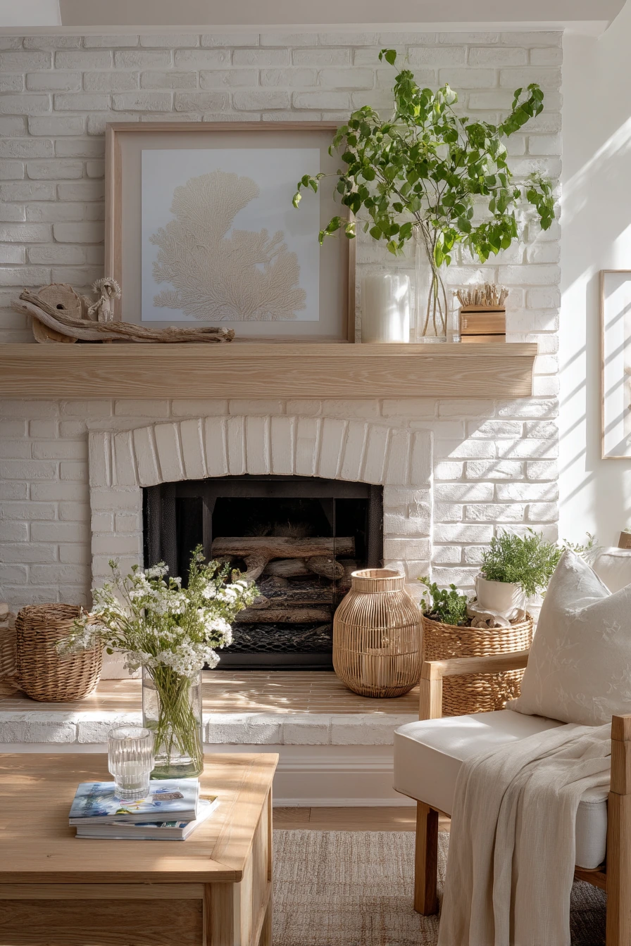 summer mantel styling ideas 3