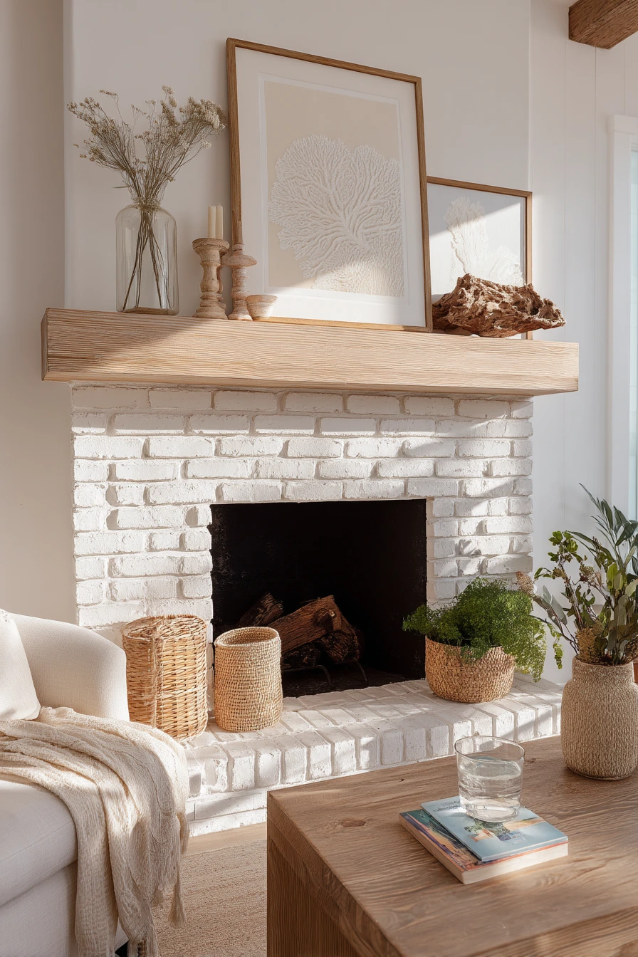 summer mantel styling ideas 4