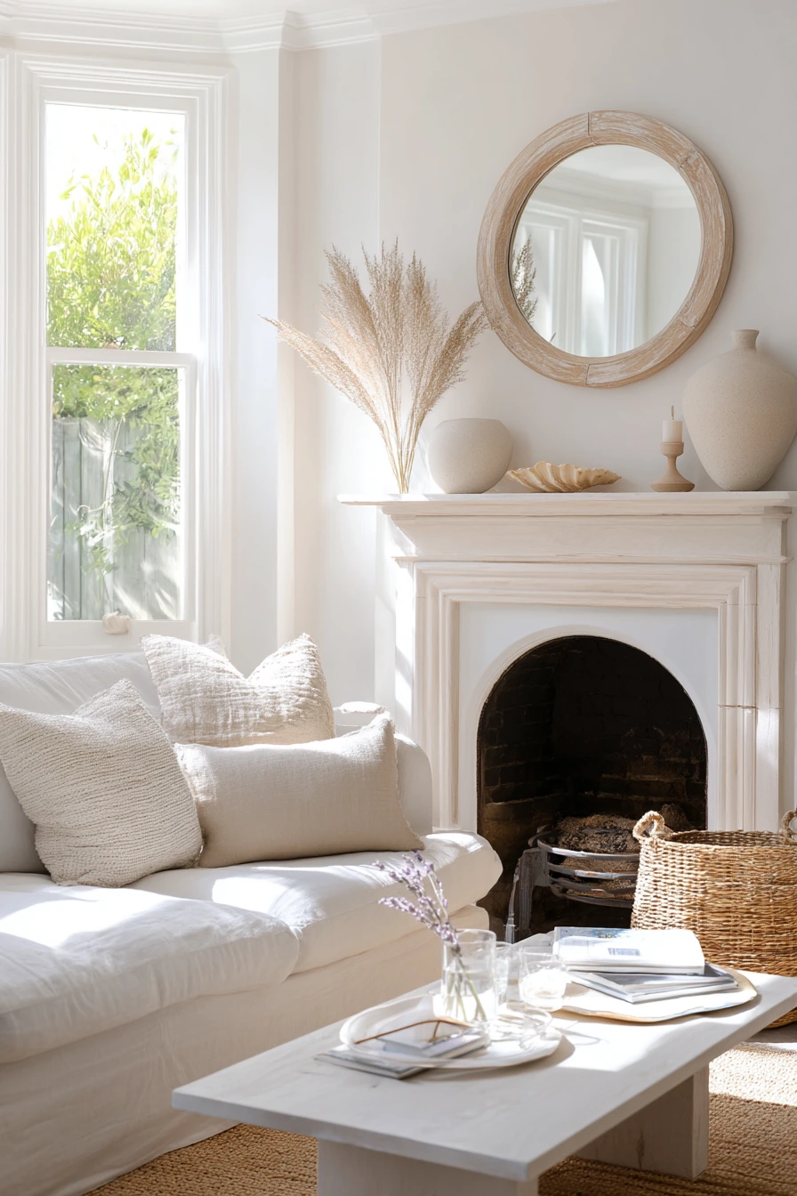summer mantel styling ideas 40