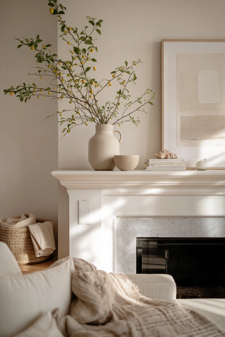summer mantel styling ideas 6