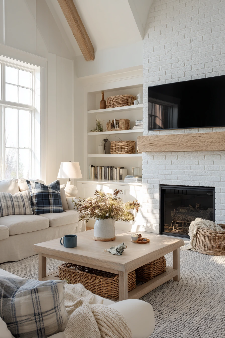 tv above fireplace layout ideas 18
