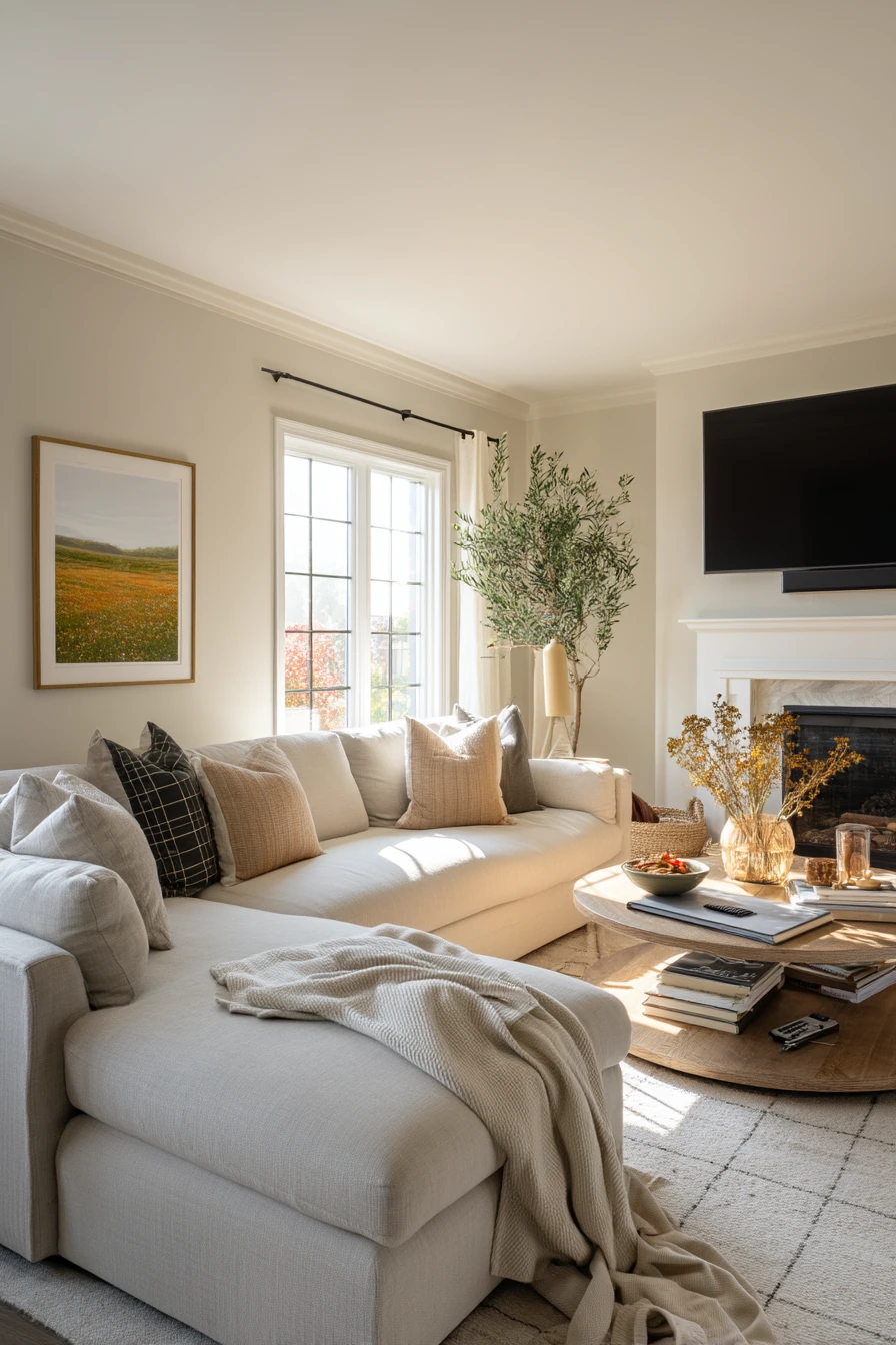 tv above fireplace layout ideas 21