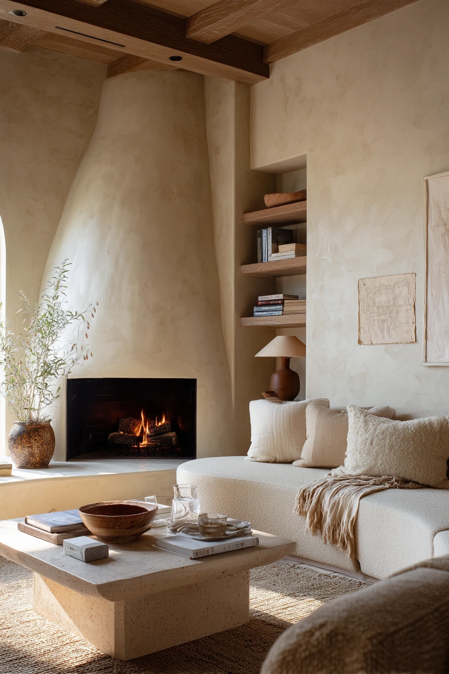 two tone fireplace ideas 14