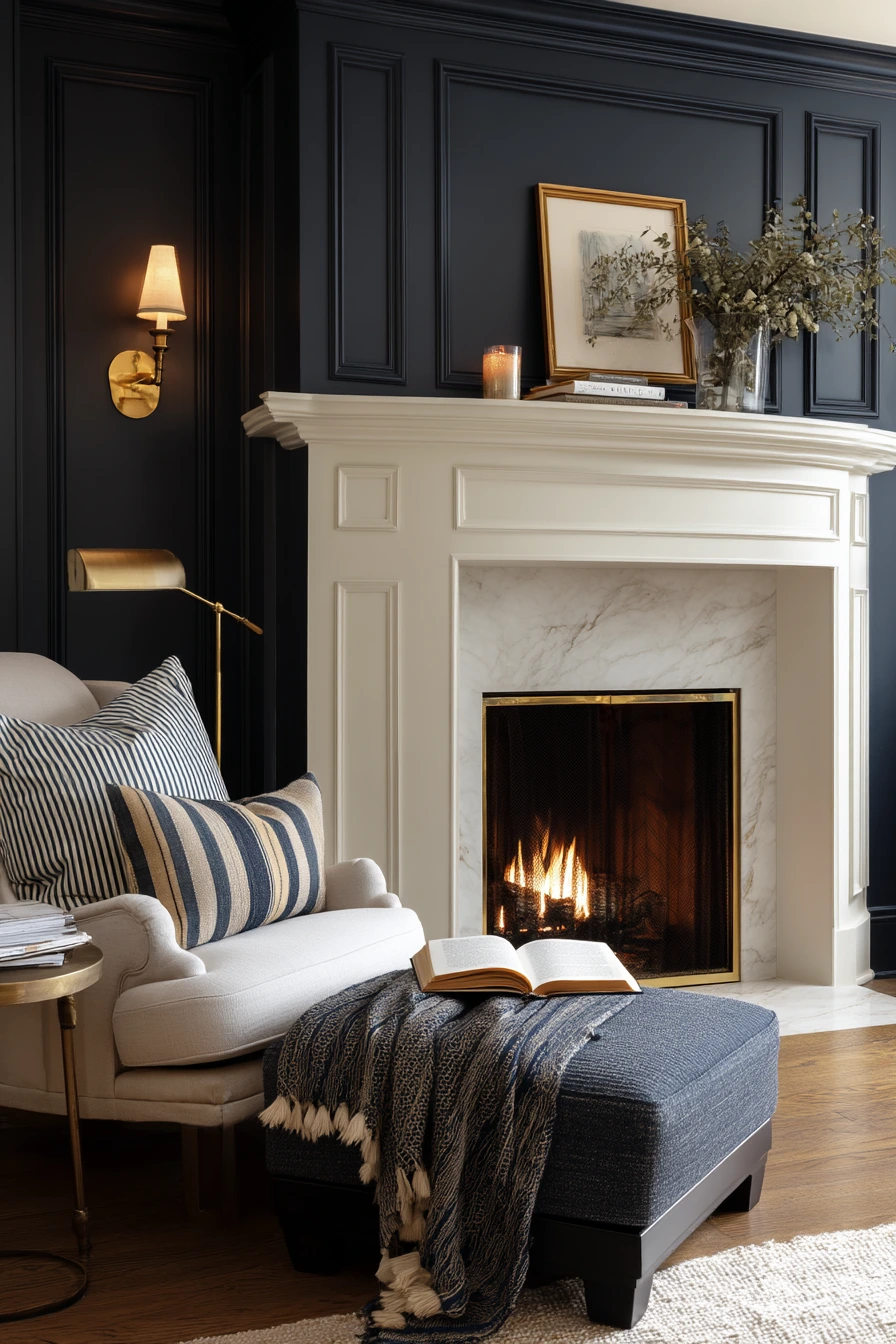 two tone fireplace ideas 19