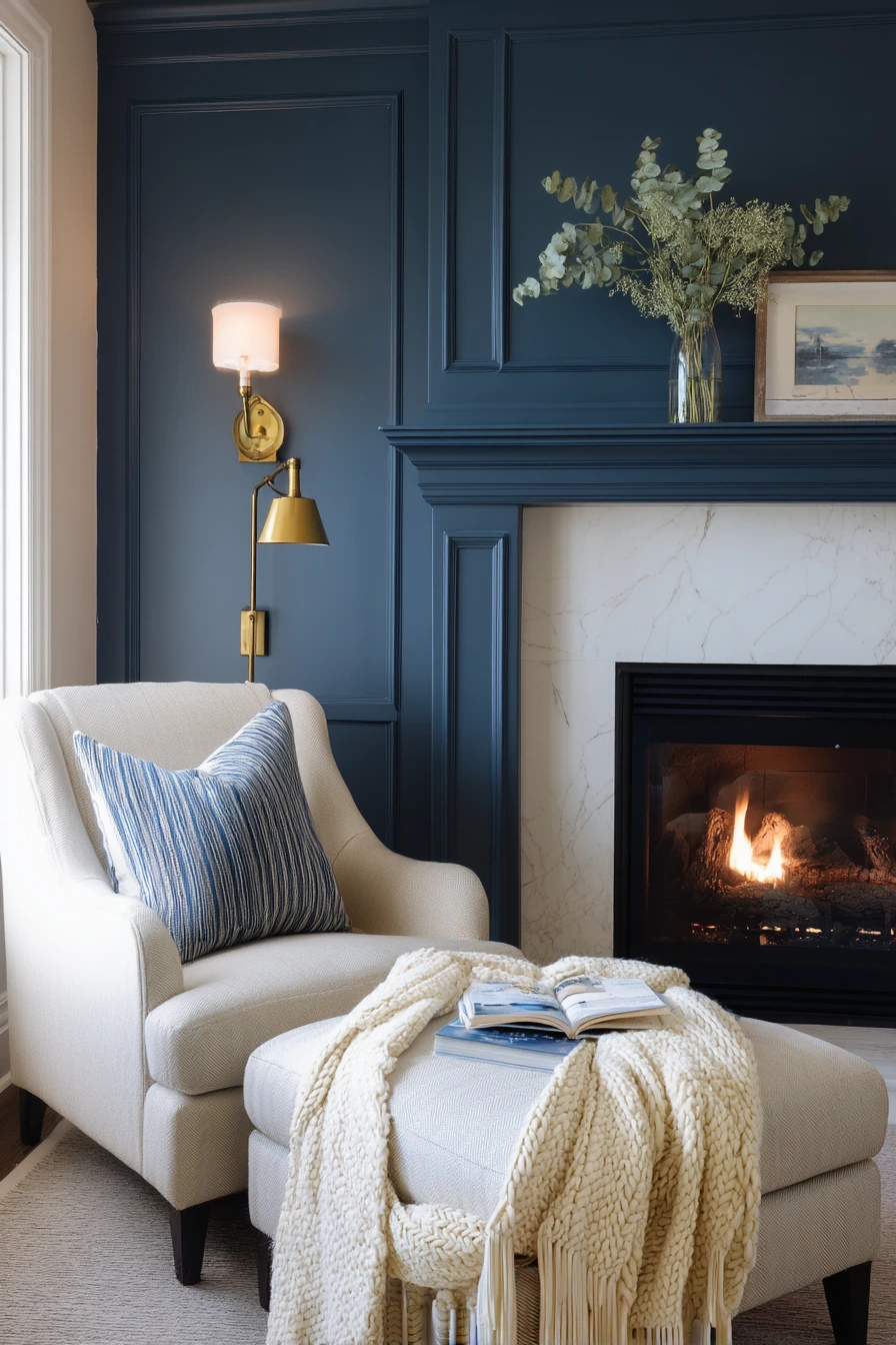 two tone fireplace ideas 20
