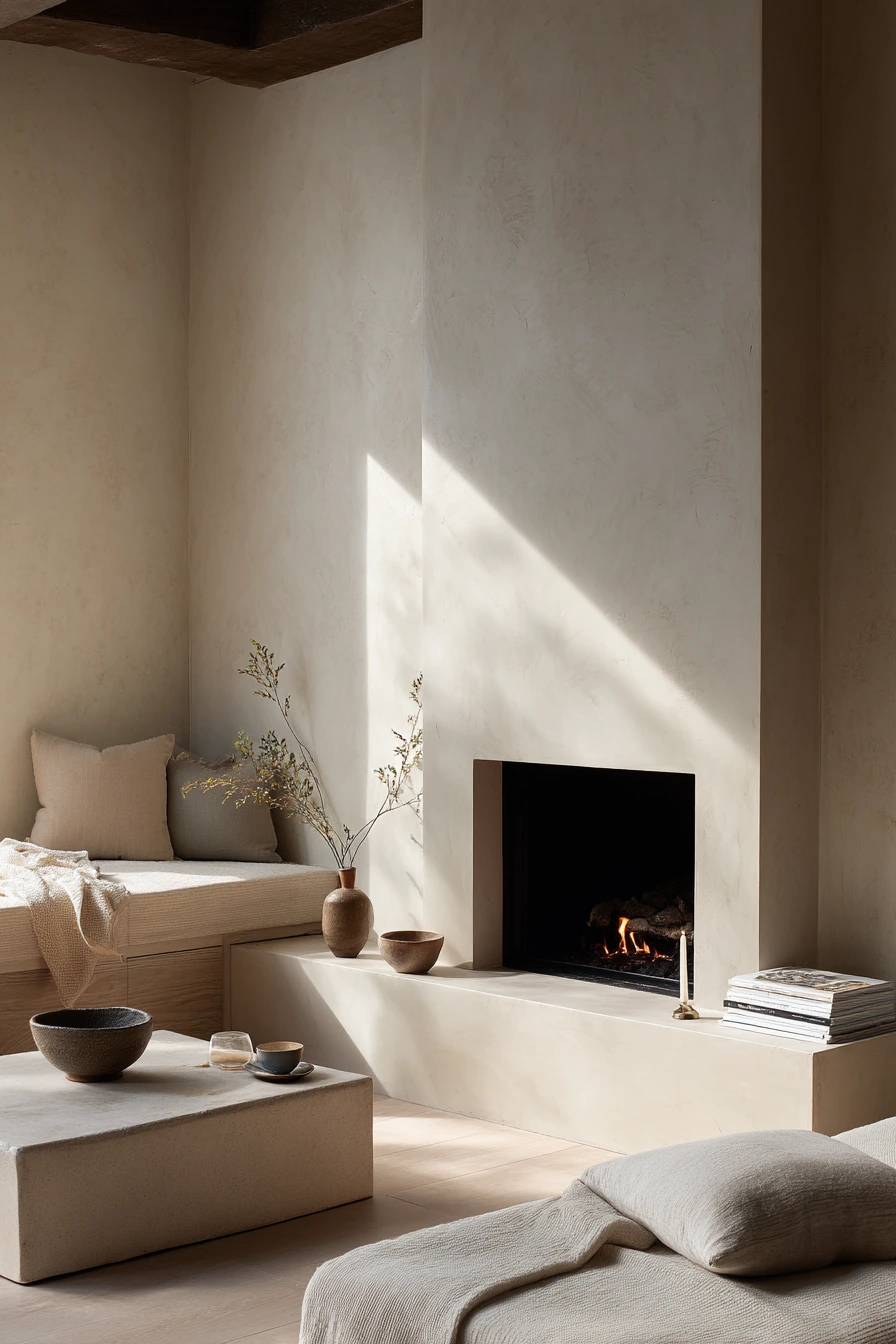 two tone fireplace ideas 23
