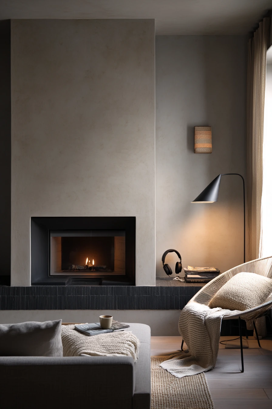 two tone fireplace ideas 29