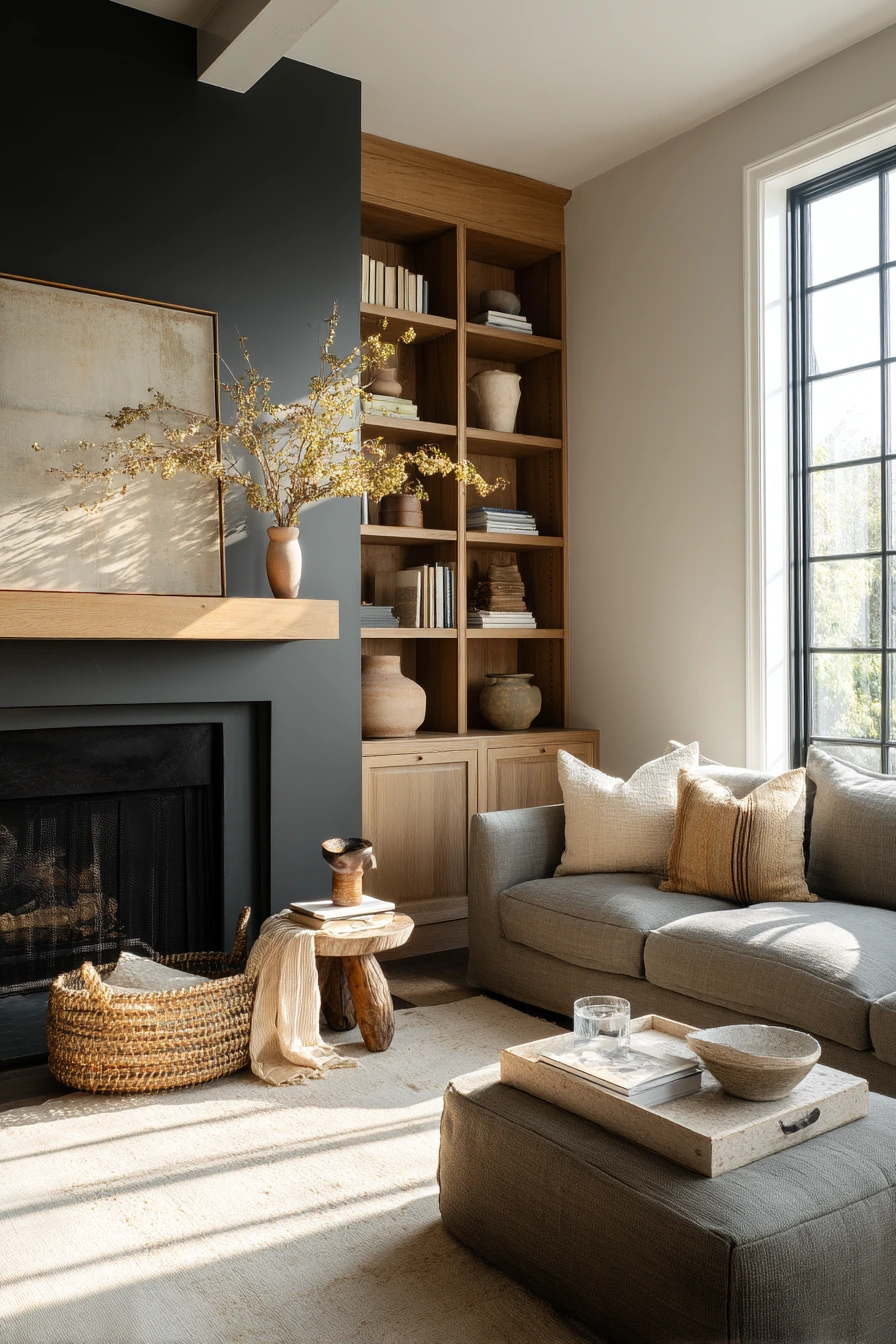 two tone fireplace ideas 3