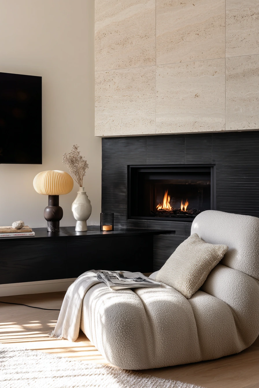 two tone fireplace ideas 7