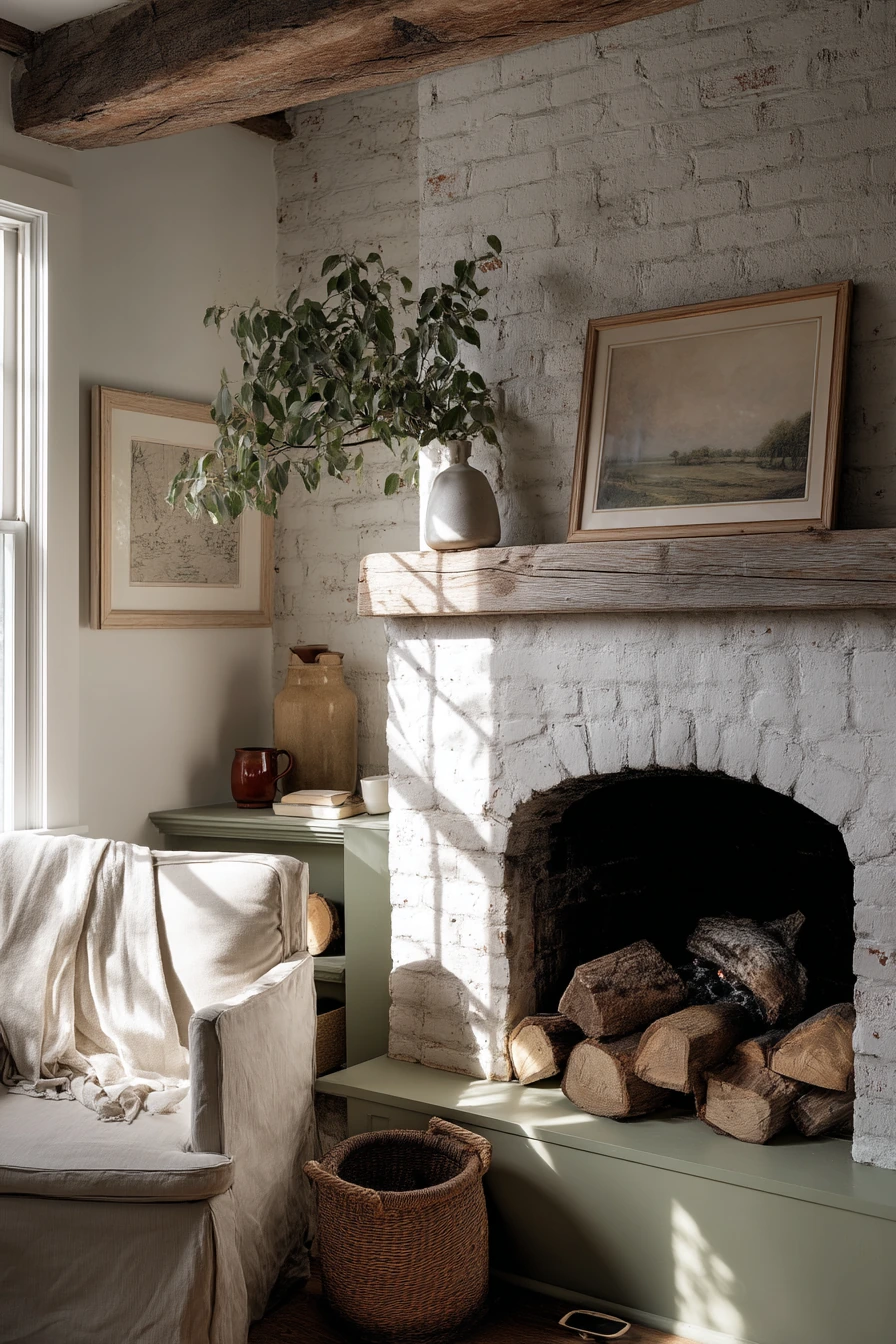 two tone fireplace ideas 9