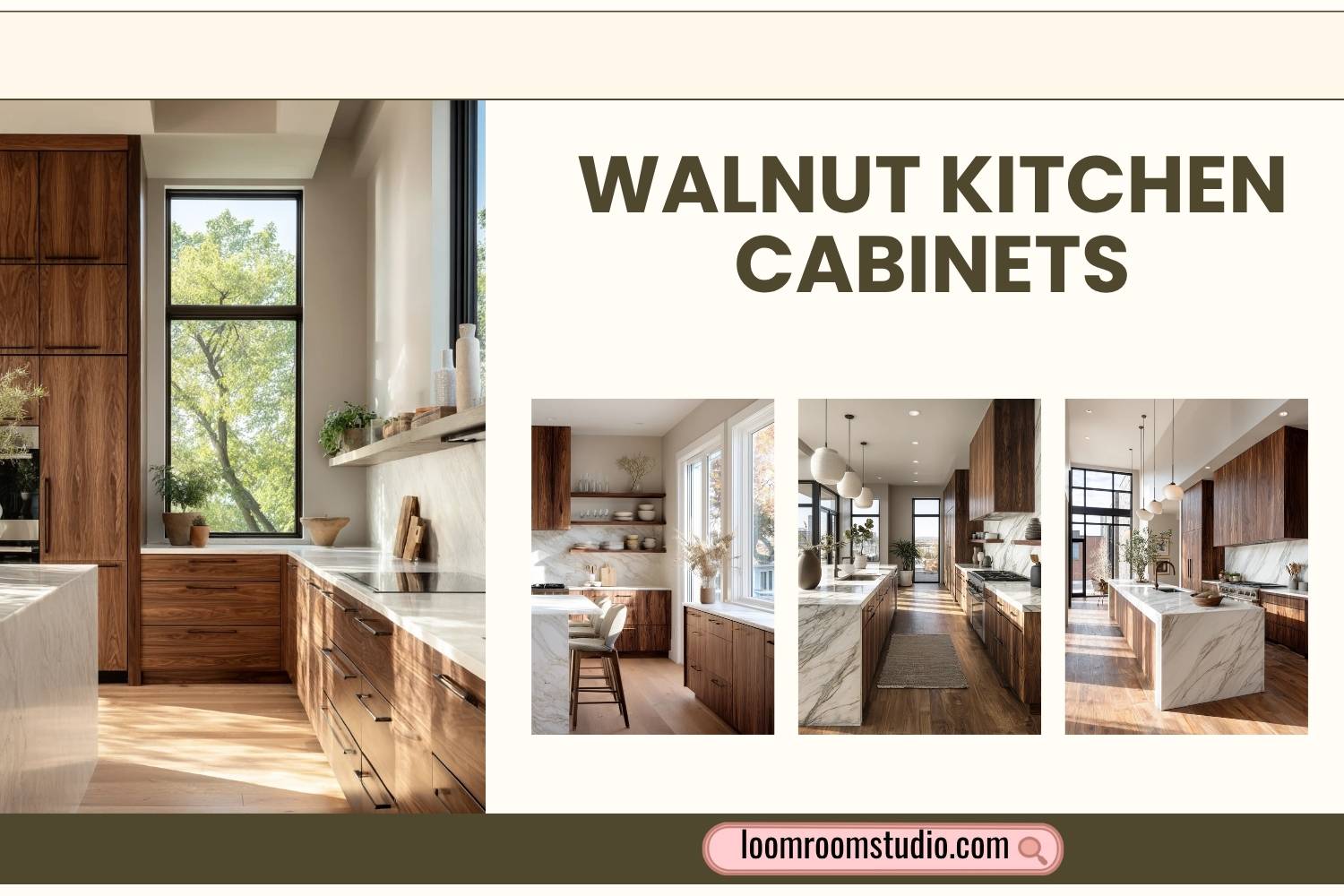 walnut kitchen cabinets