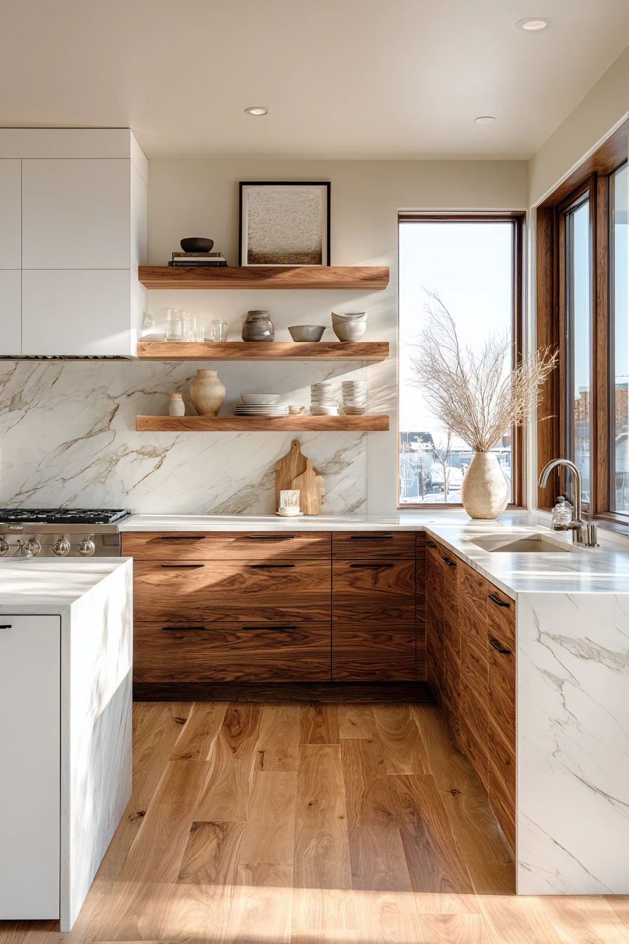 walnut kitchen cabinets 11