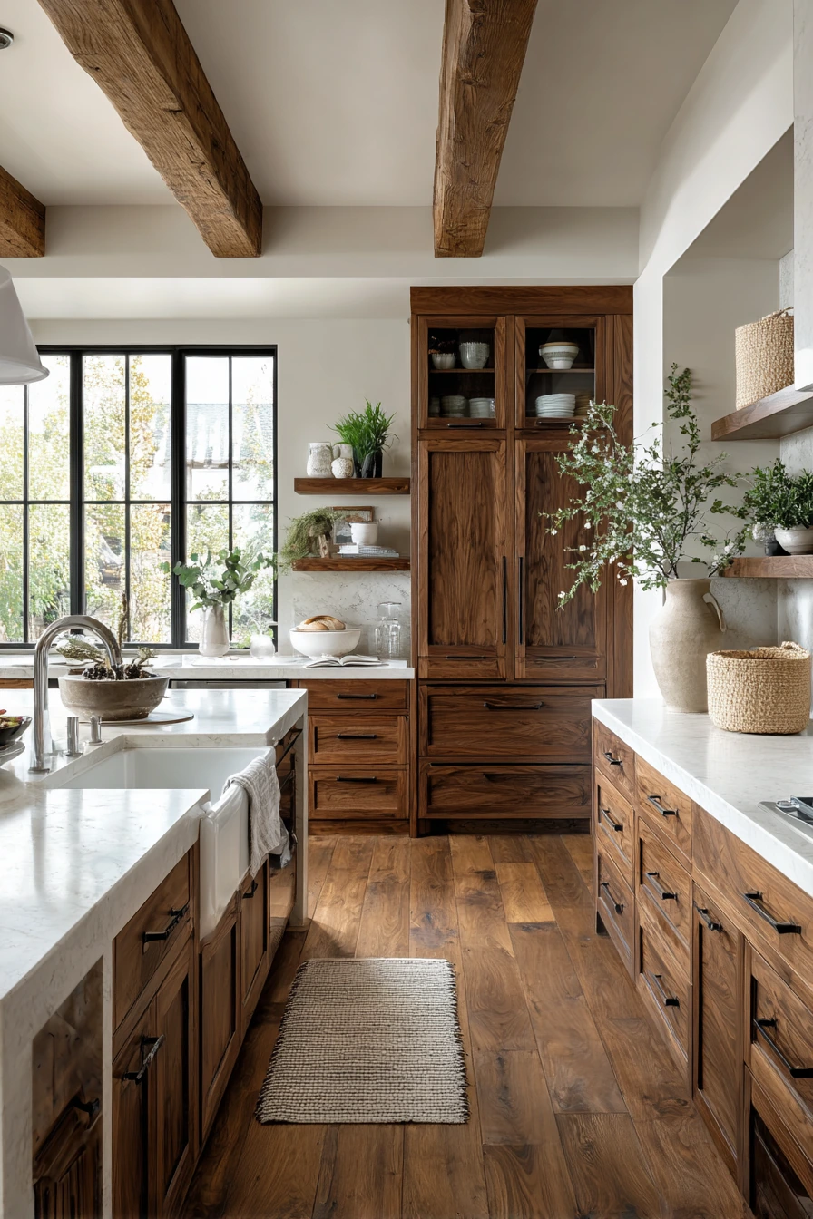 walnut kitchen cabinets 13