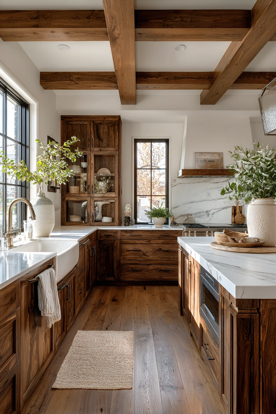 walnut kitchen cabinets 14