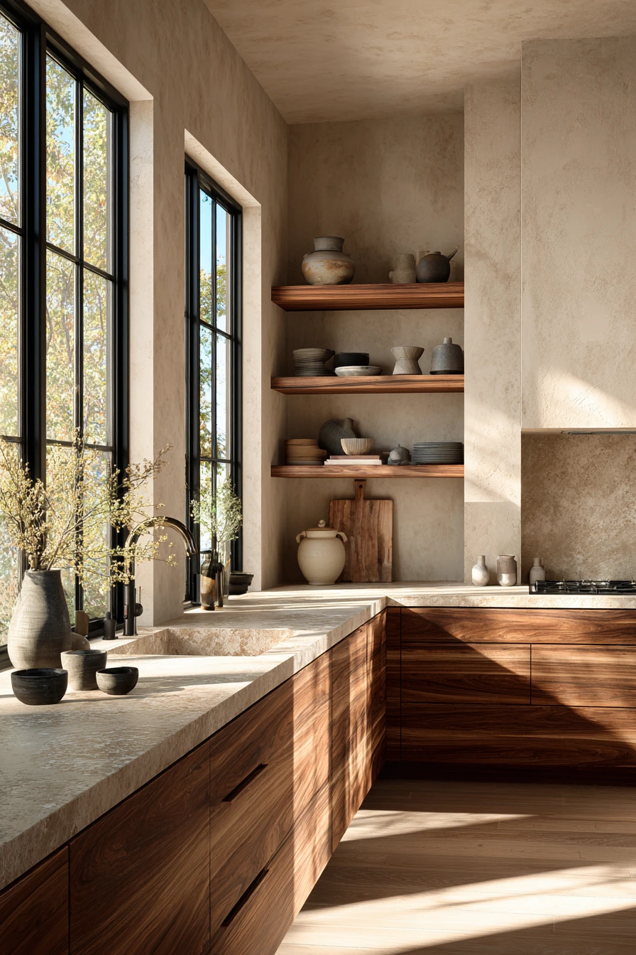 walnut kitchen cabinets 22