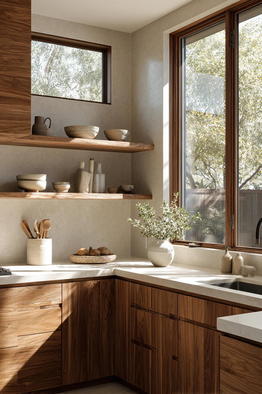 walnut kitchen cabinets 24