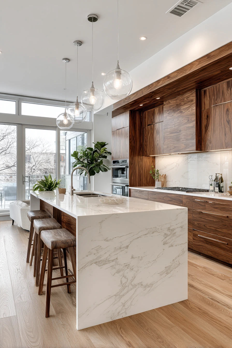 walnut kitchen cabinets 26