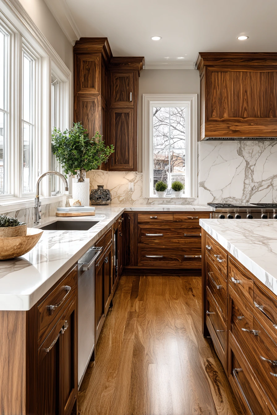 walnut kitchen cabinets 30