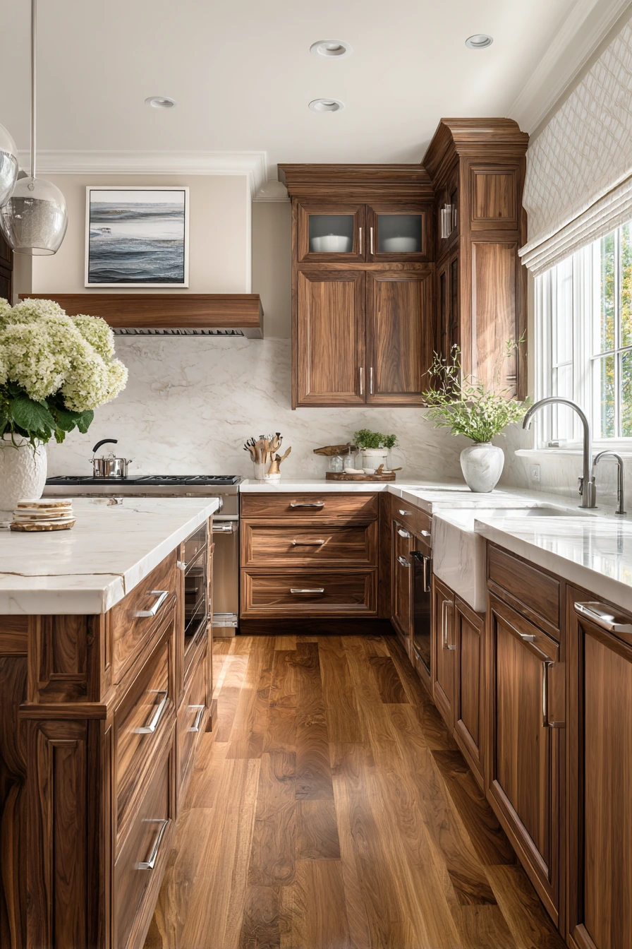 walnut kitchen cabinets 32