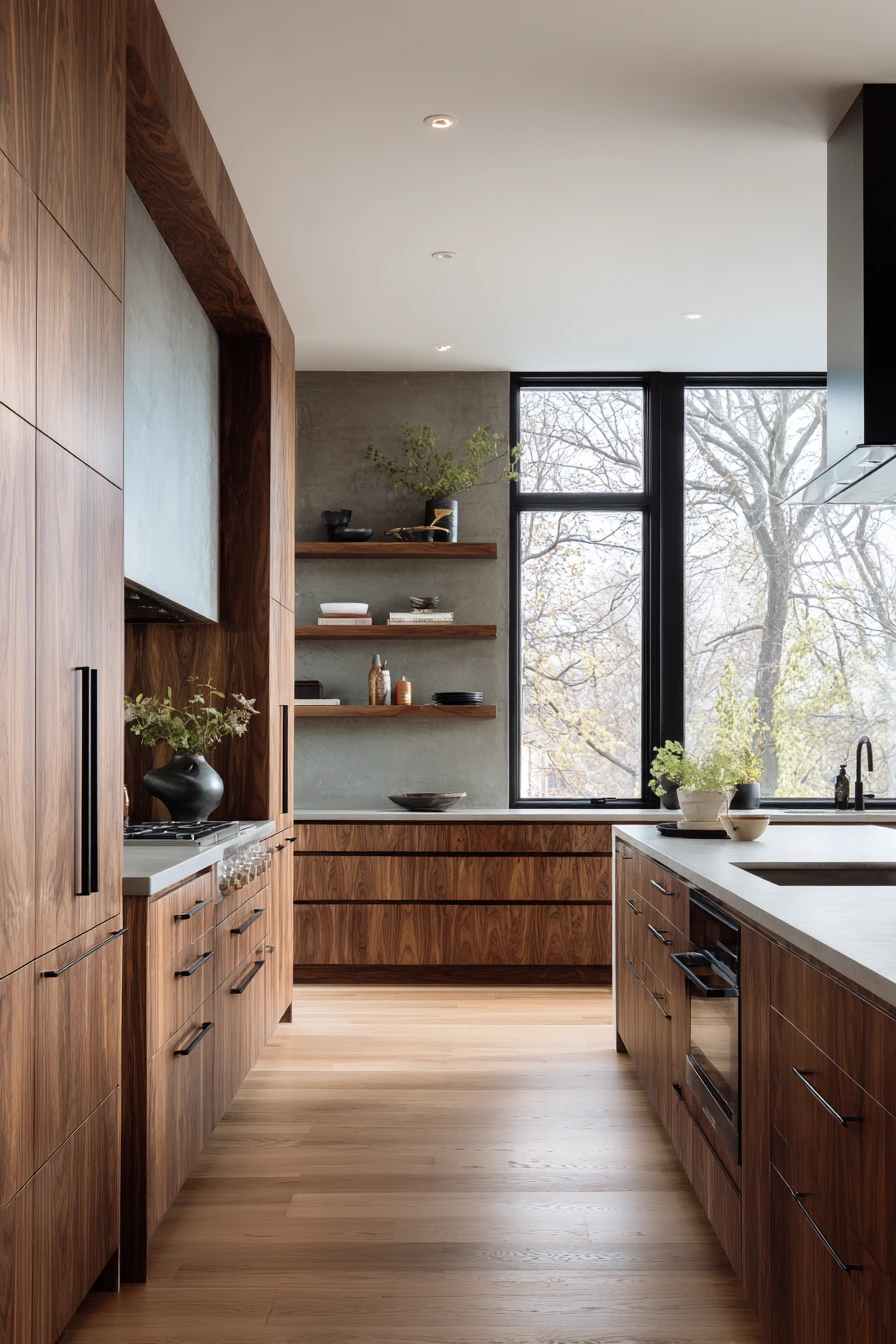 walnut kitchen cabinets 33