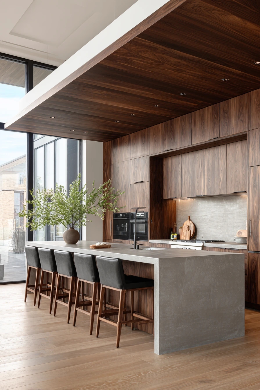 walnut kitchen cabinets 34