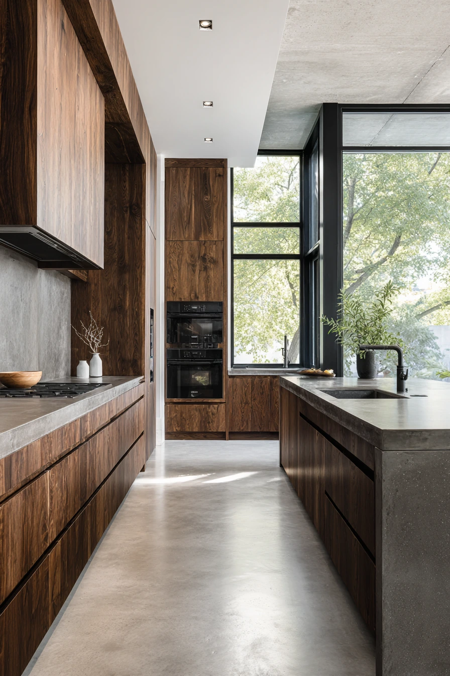 walnut kitchen cabinets 35