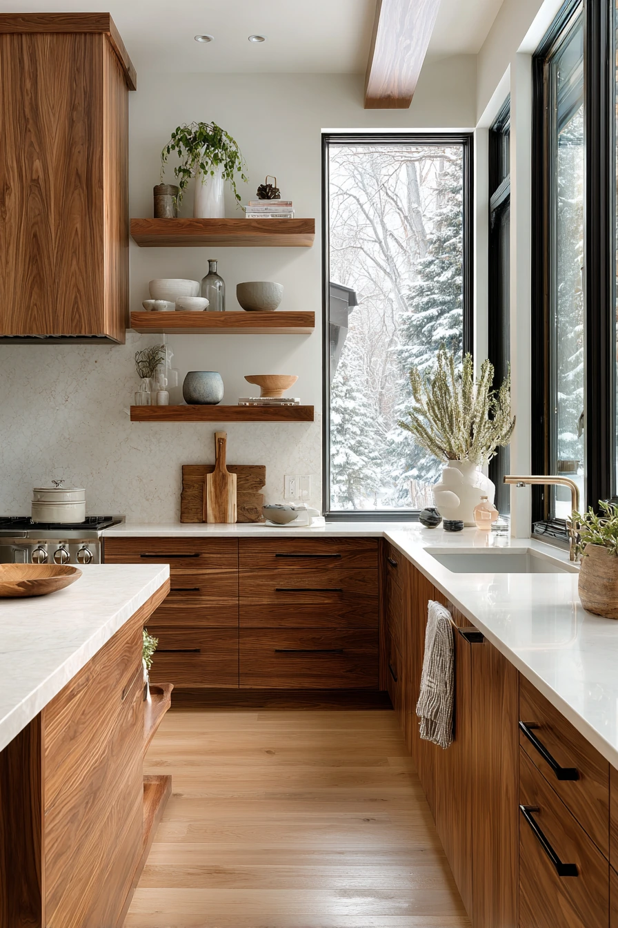 walnut kitchen cabinets 39