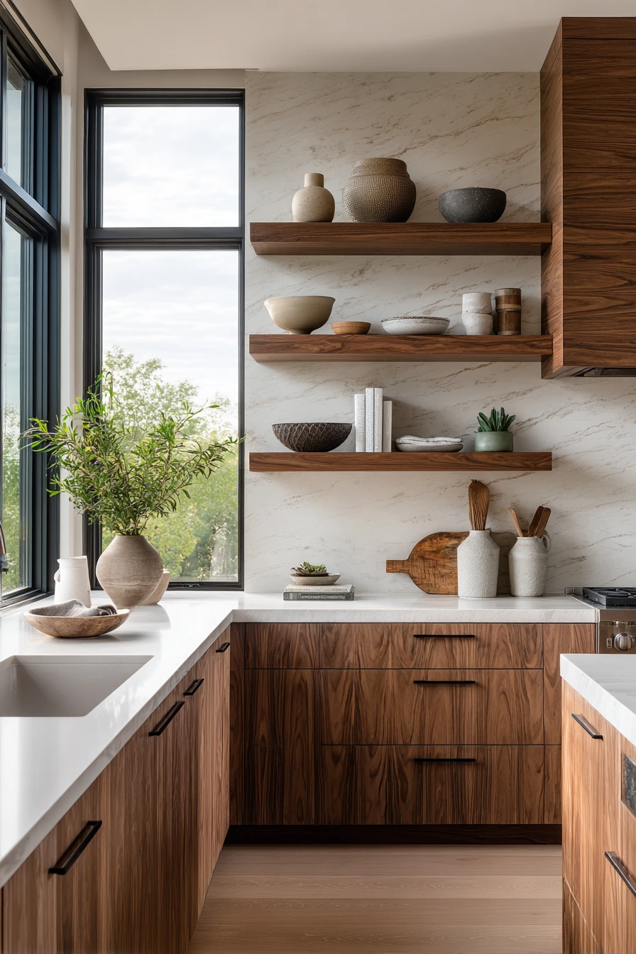 walnut kitchen cabinets 40