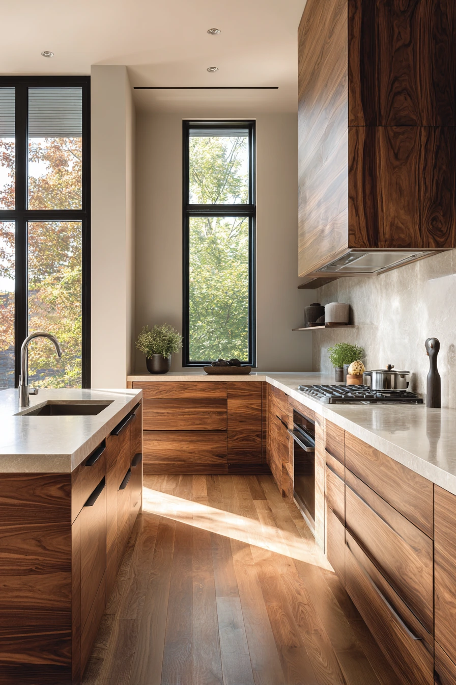walnut kitchen cabinets 8