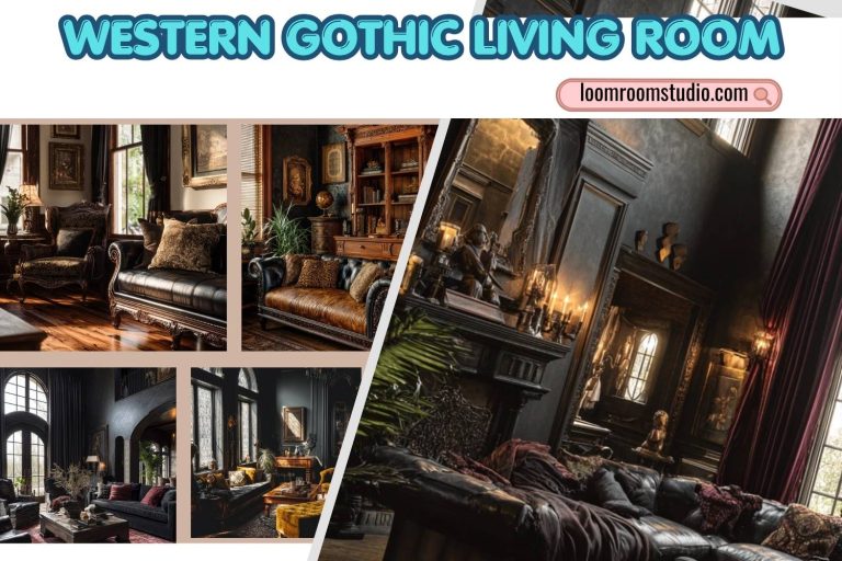 western gothic living room
