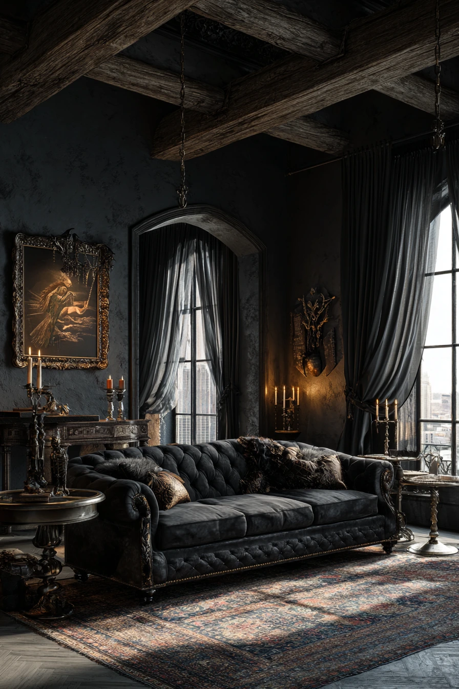 western gothic living room 1