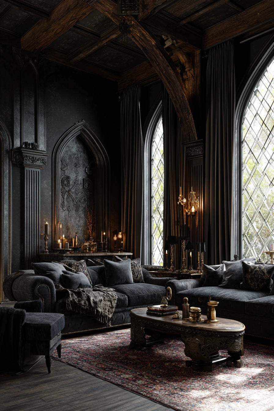 western gothic living room 2