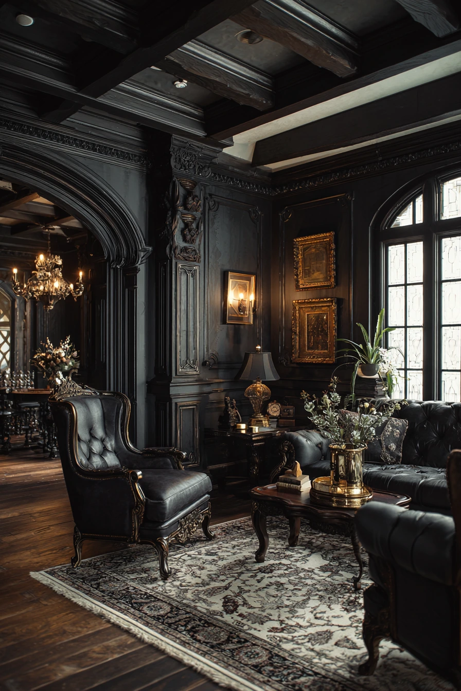 western gothic living room 21