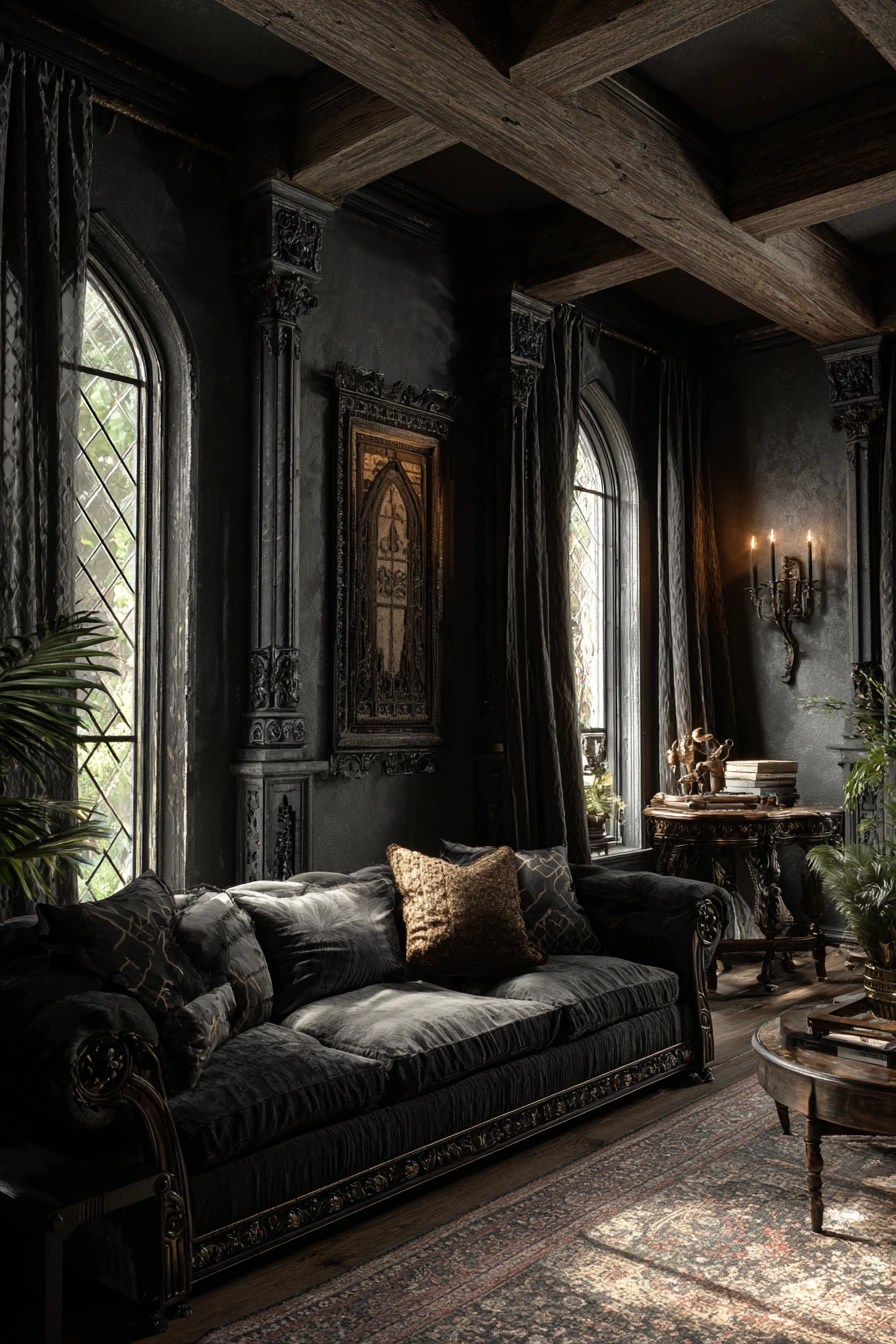 western gothic living room 3