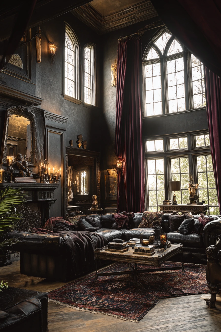 western gothic living room 31