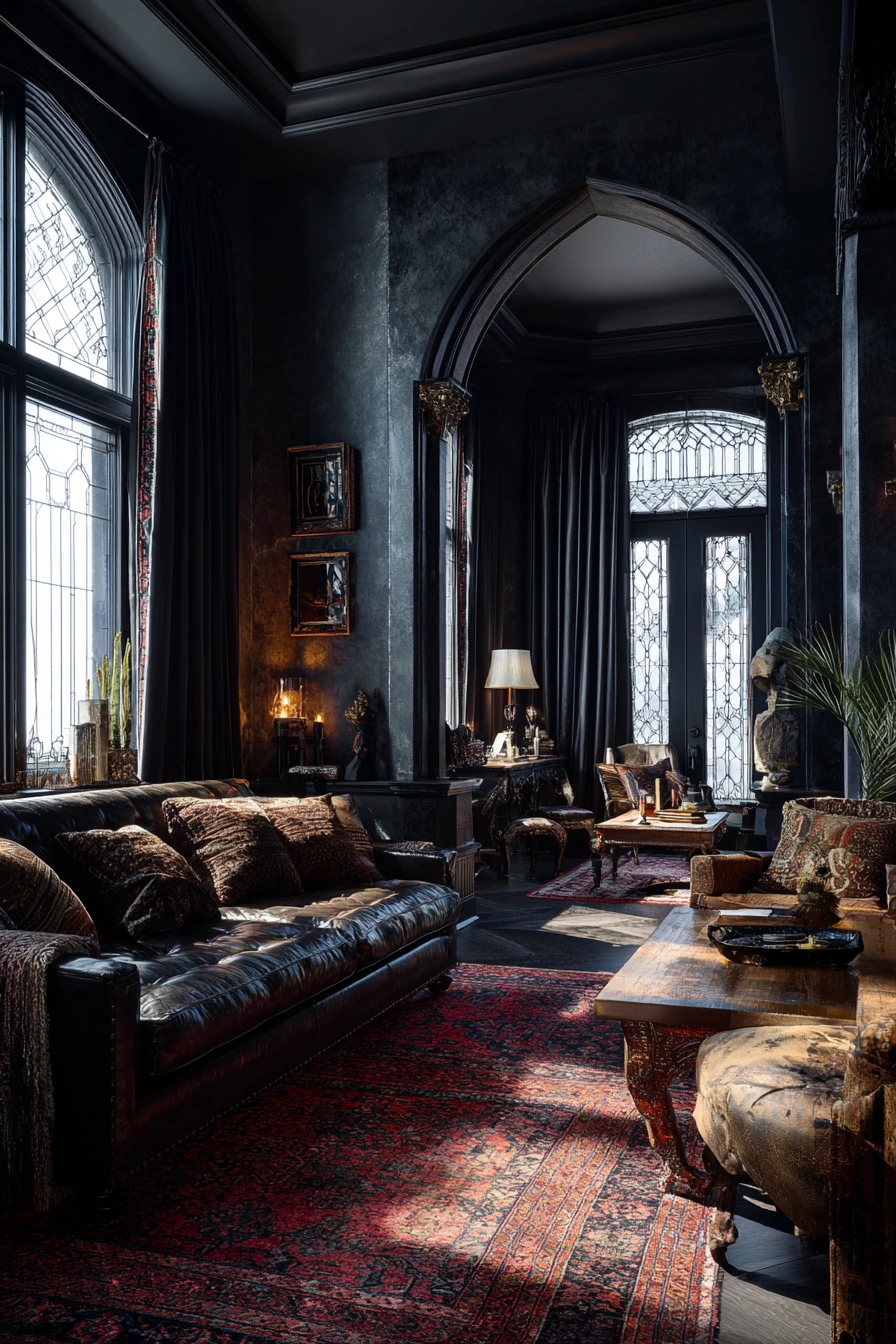 western gothic living room 32